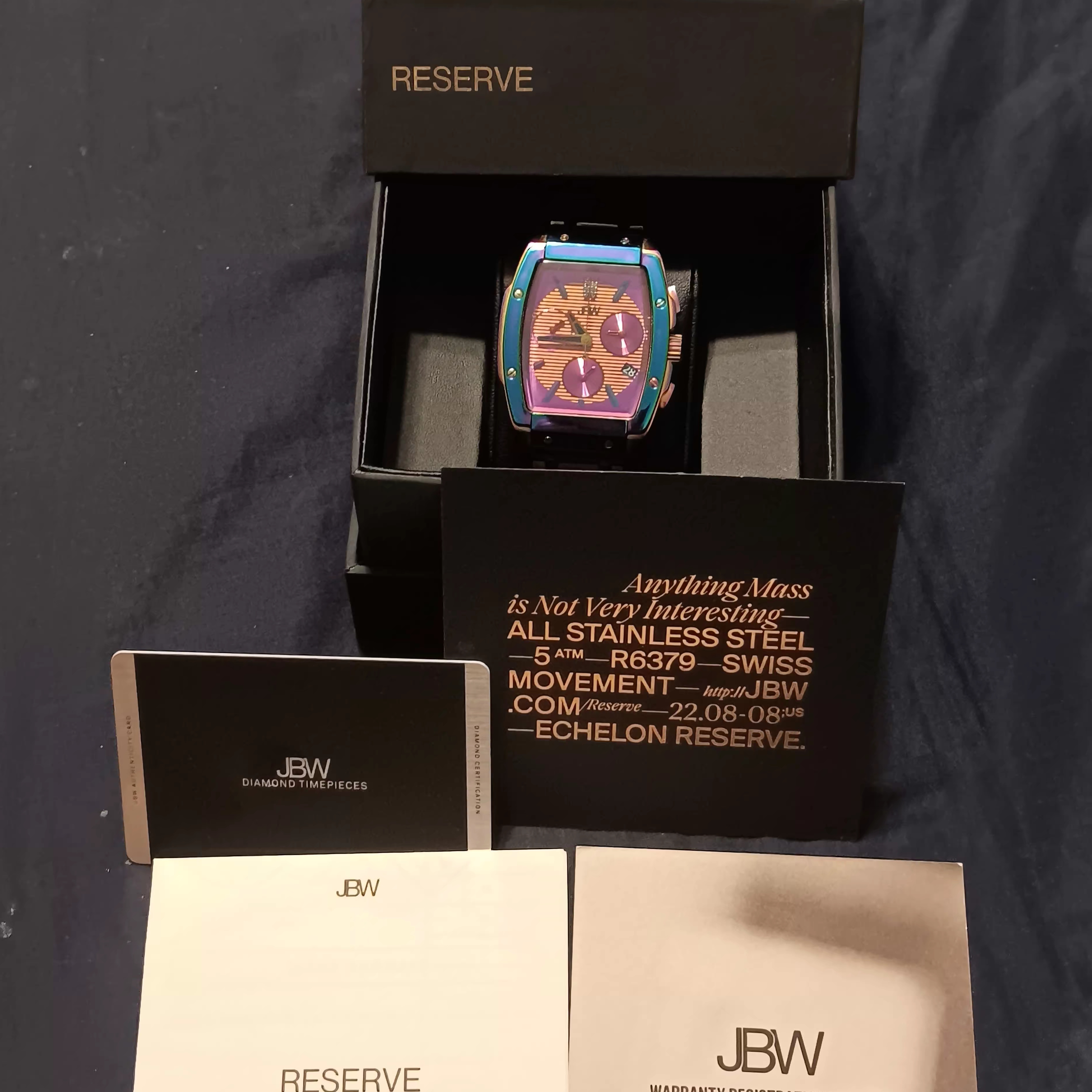 Limited Special Edition Reserve Iridescent Jbw Echelon Luxury Watch